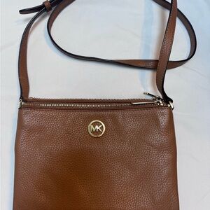 Michael Kors Brown Leather Crossbody